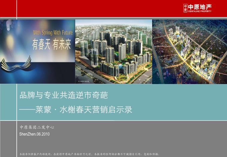 2010_深圳_水榭春天_營銷啟示錄[品牌建設、營銷策略